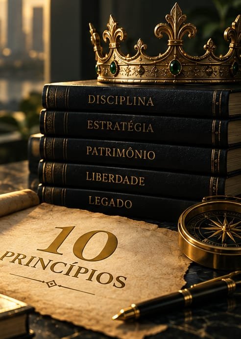 Coroa sobre livros: disciplina, estratégia, patrimônio, liberdade e legado